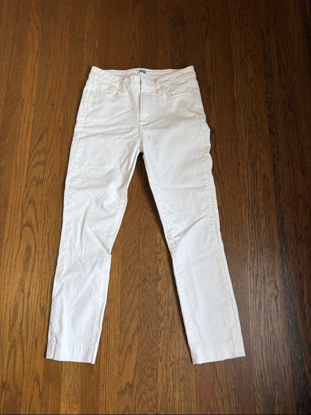 Paige HOXTON ANKLE SKINNY white jeans size 28 - Picture 1 of 6